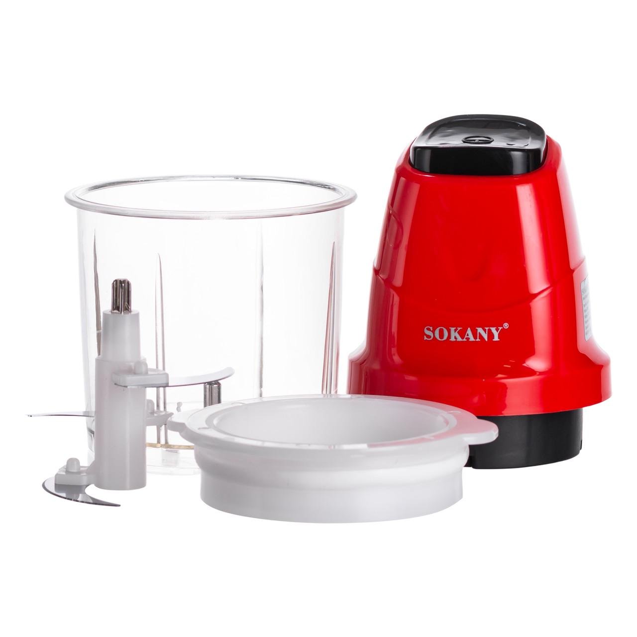 Чоппер измельчитель Sokany SK-06009R кухонный электрический 250 Вт с чашей 0,7 л (SK-06009R) Чоппер измельчитель Sokany SK-06009R кухонный электрический 250 Вт с чашей 0,7 л (SK-06009R)