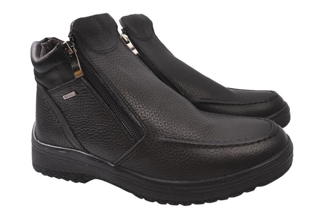 Ботинки мужские Maxus из кожи р. 40 Черный (60-21/22ZHC)