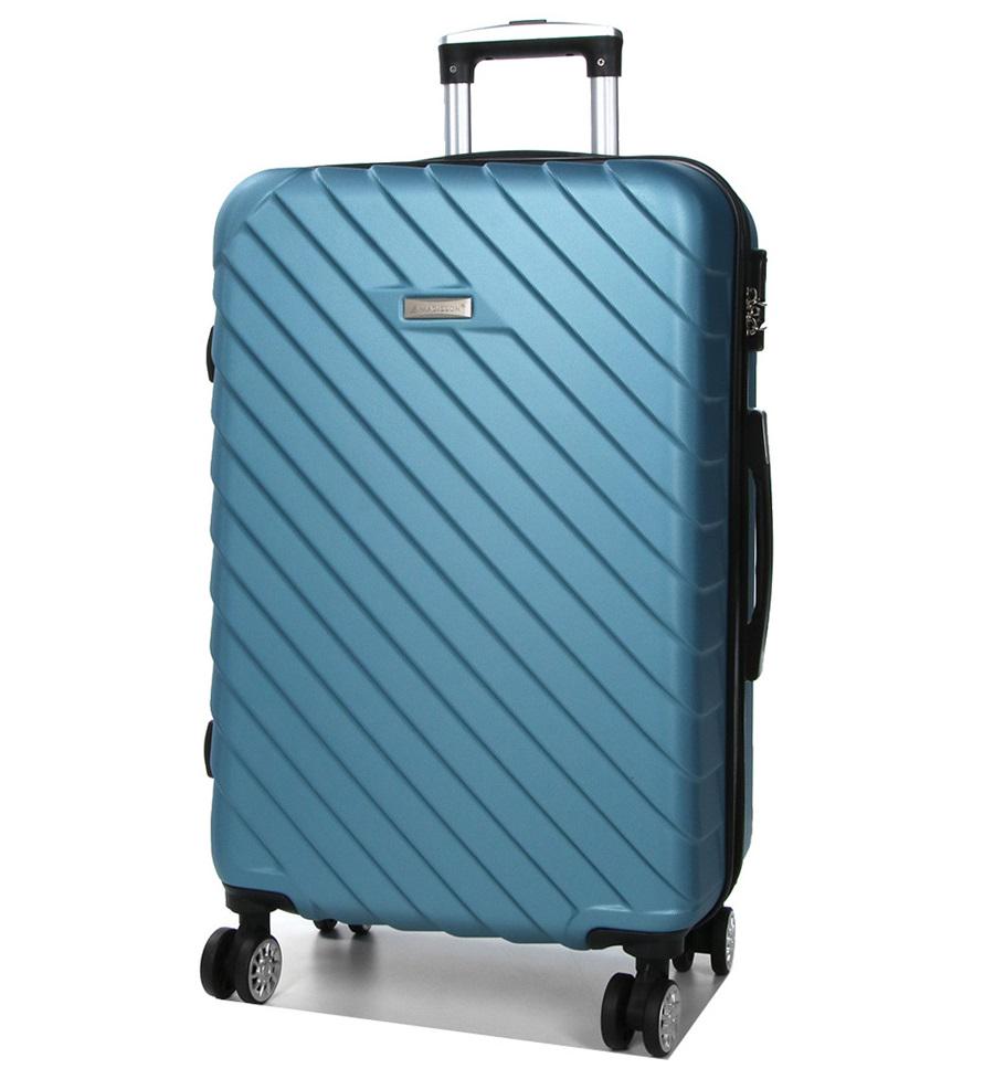 Чемодан средний adisson Snowball 03403 ABS-пластик M 68х44х27 см 68/13 л Голубой