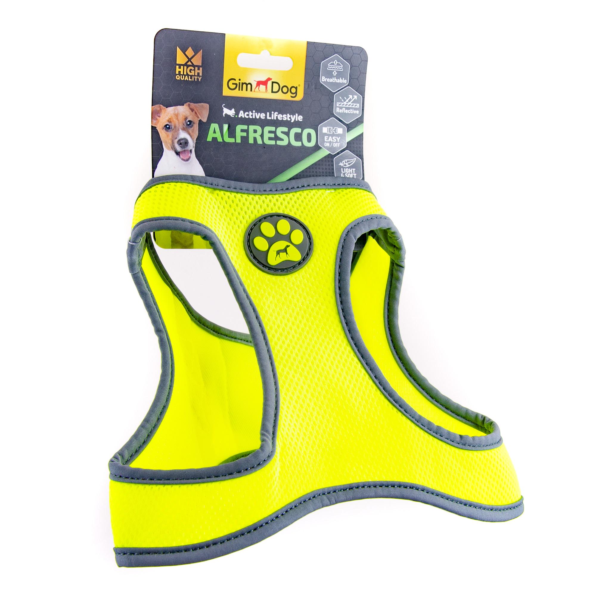 Шлея для собак GimDog Alfresco неопрен L 47-50 см Желтый (8009632059990)