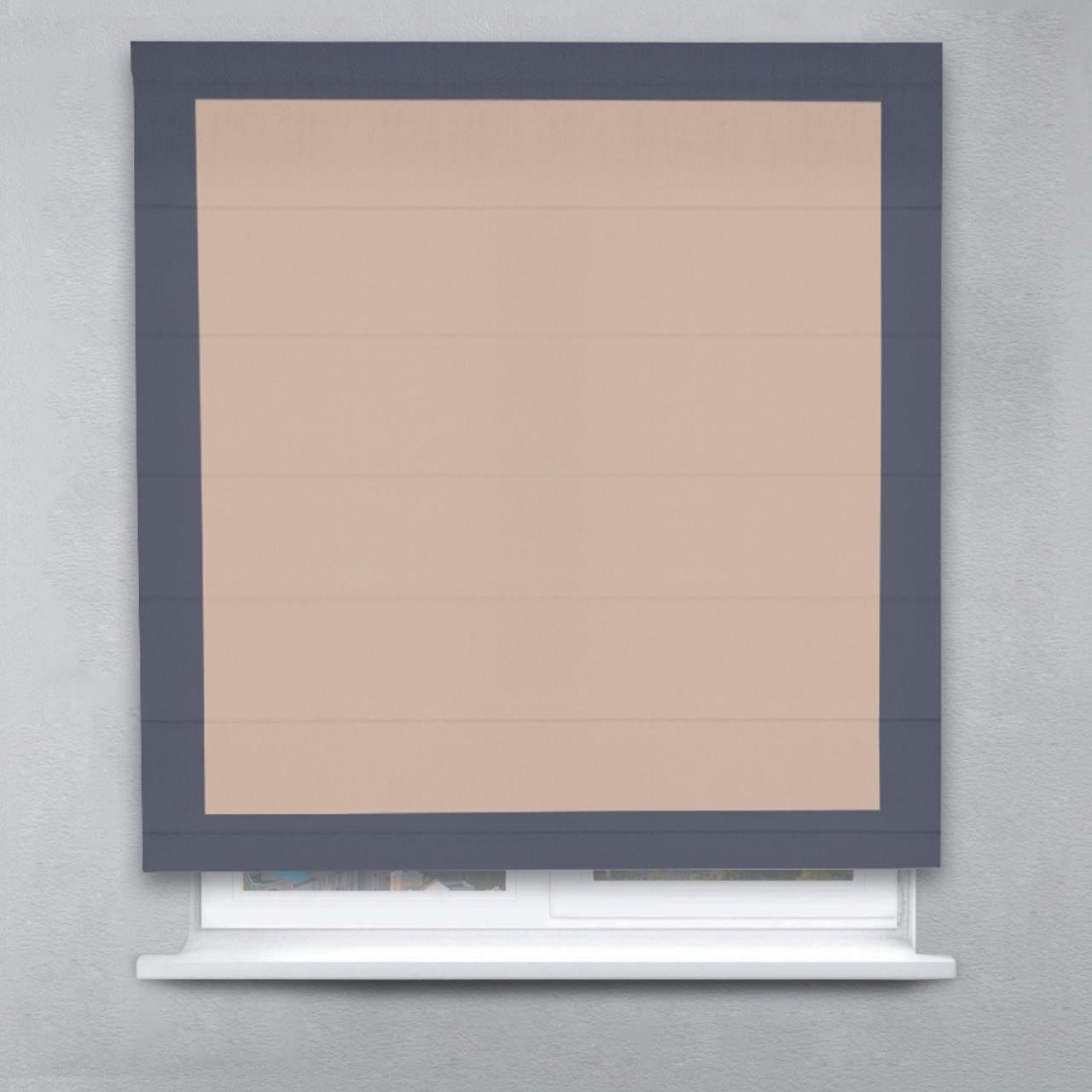 Римская штора Блэкаут Перфект с кантами 250х170 см Бежевый/Графитовый