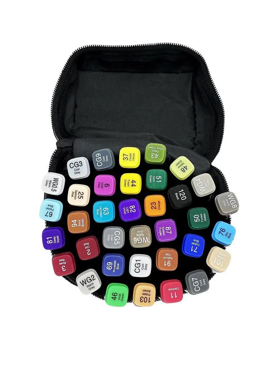 Набор маркеров двухсторонних для скетчинга и рисования в сумке 36 цветов (DR014864)