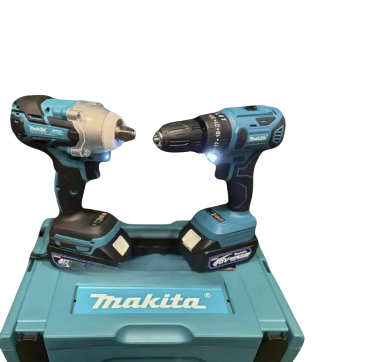 Набор инструментов Makita DWT485/DWT351 2в1 ударный шуруповерт и гайковерт Синий