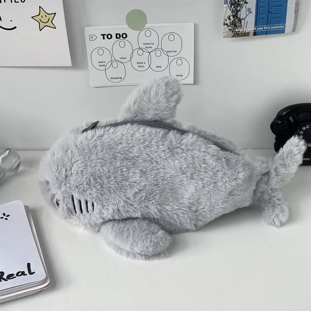 Пенал Акула 22 см Серый (2595199311)