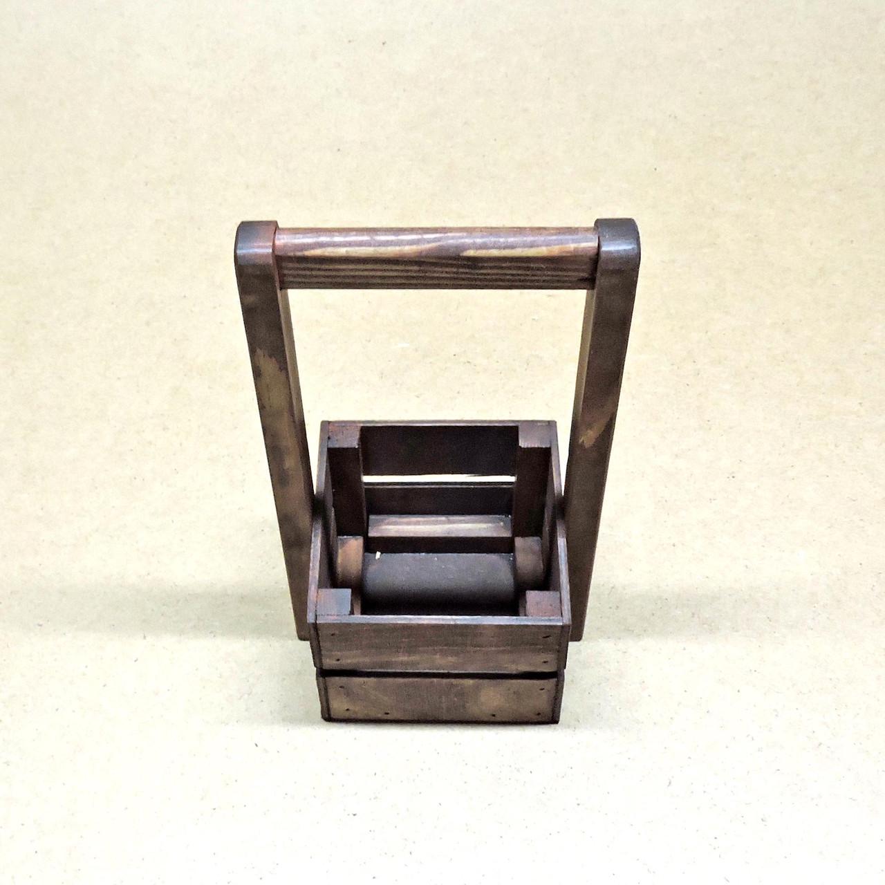 Корзинка подарочная из дерева Шервуд 12х12 см Мокко (ПДК-0021110) - фото 6 Корзинка подарочная из дерева Шервуд 12х12 см Мокко (ПДК-0021110) - фото 6