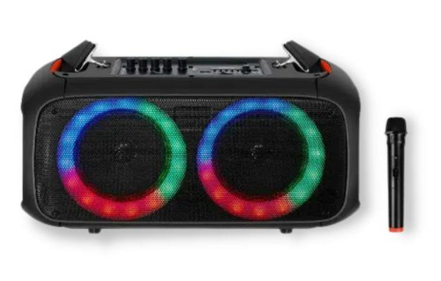 Колонка-бумбокс портативная XPRO RX-6248B 30 Вт USB/SD/FM радио/Bluetooth/1 микрофон/ДУ (MER-15712)