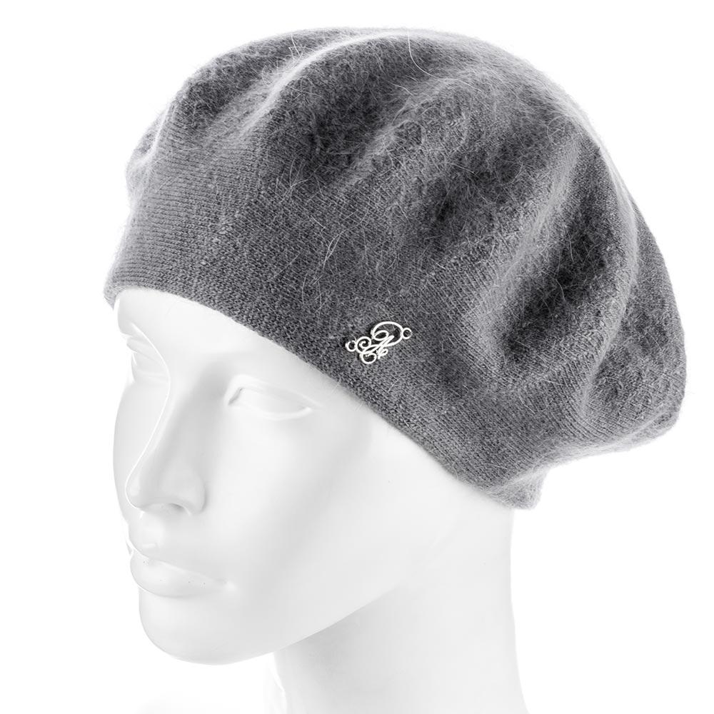 Шапка женская Atrics WH873 двойной ангоровый Графитовый