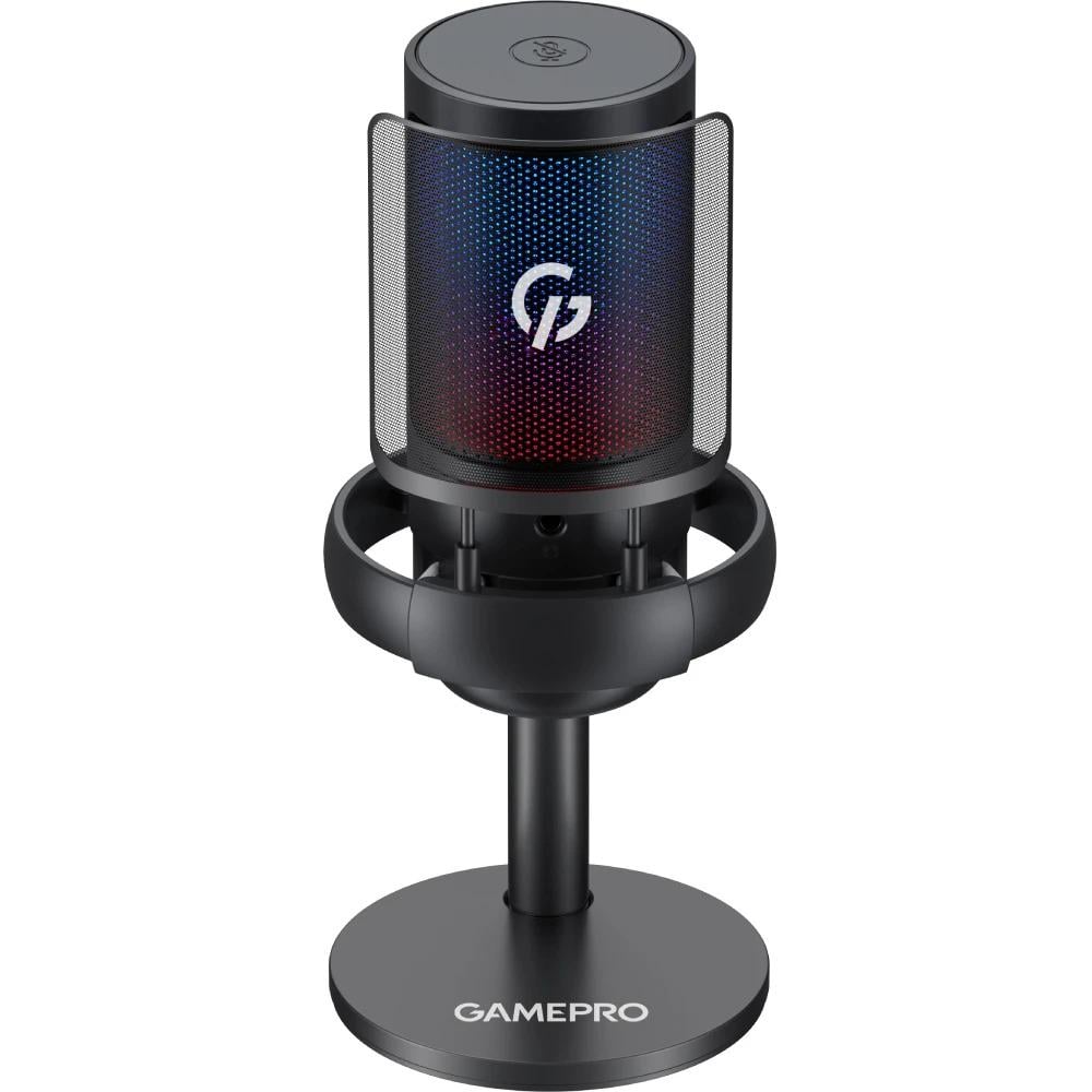 Микрофон проводной GamePro UGM105B конденсаторный 1,8 м USB-C RGB 20000 Гц Black (36944090) Микрофон проводной GamePro UGM105B конденсаторный 1,8 м USB-C RGB 20000 Гц Black (36944090)