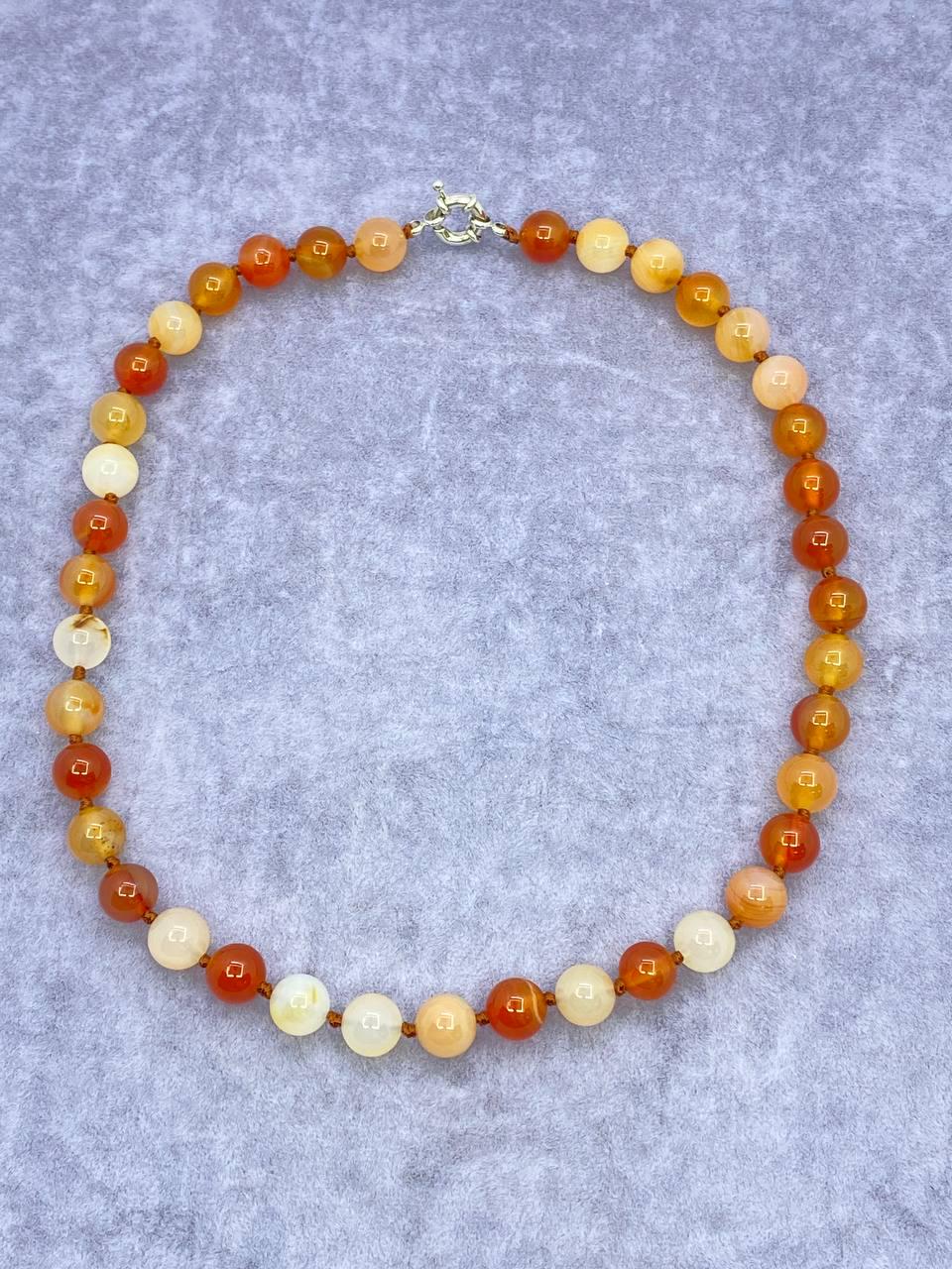 Намисто сердолік 46 см 10 мм Коричневий (614)