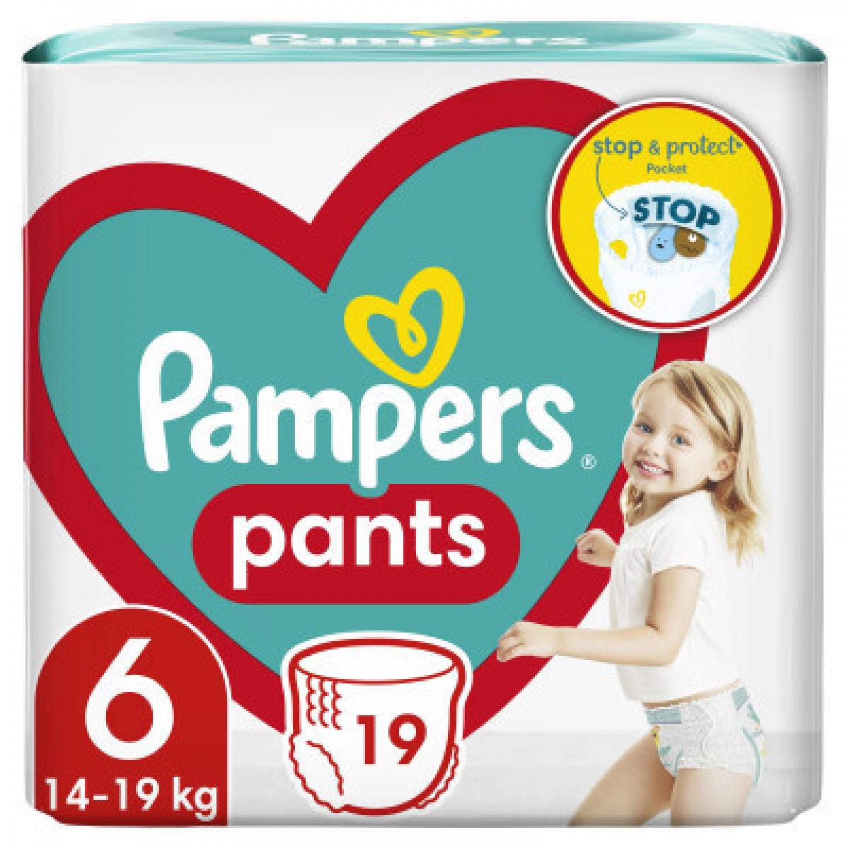 Подгузники Pampers трусики Pants Giant р. 6 14-19 кг 19 шт. (8006540067802)