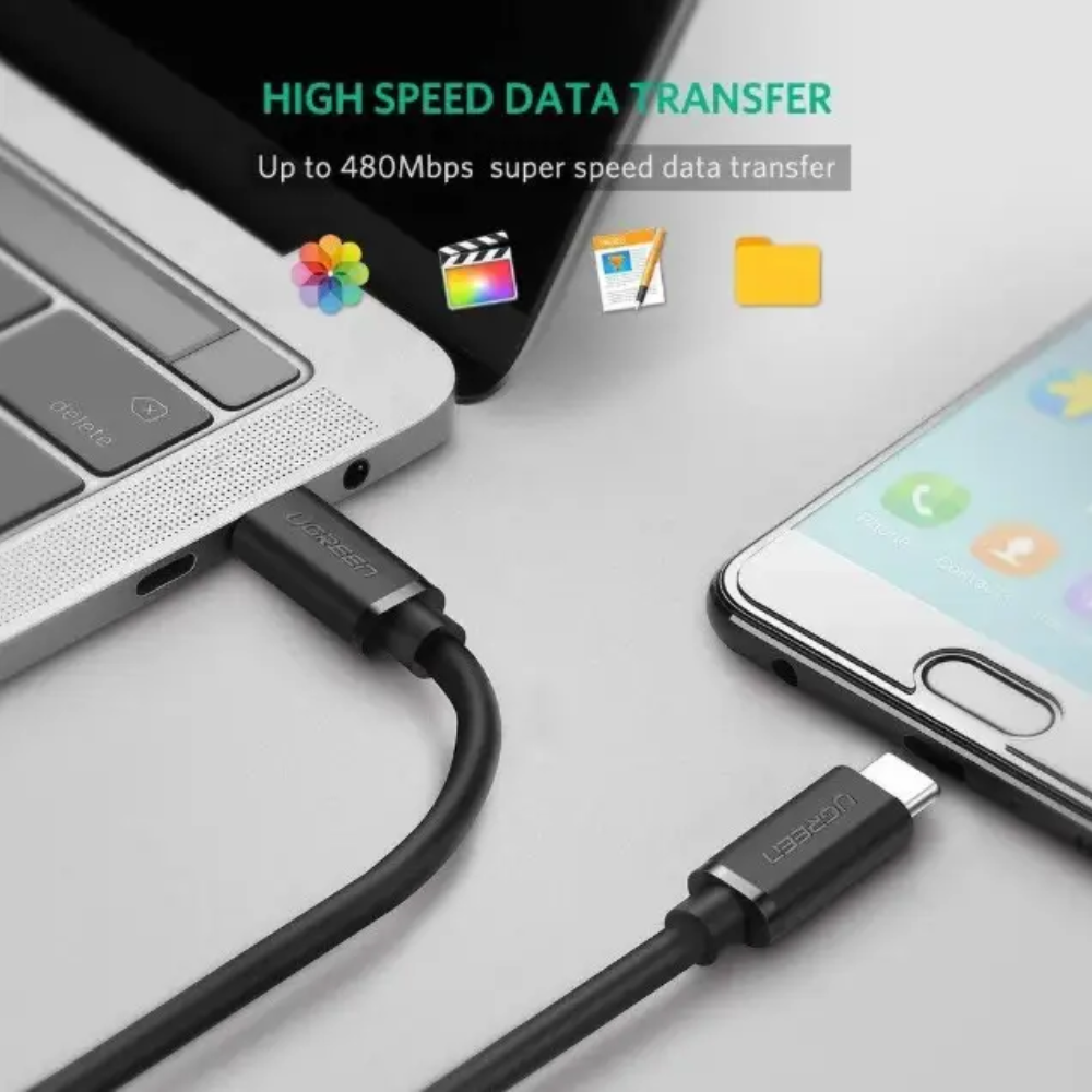Кабель Ugreen US286/50998 USB Type-C to USB Type-C 1,5 м Чорний (10826812) - фото 2 Кабель Ugreen US286/50998 USB Type-C to USB Type-C 1,5 м Чорний (10826812) - фото 2