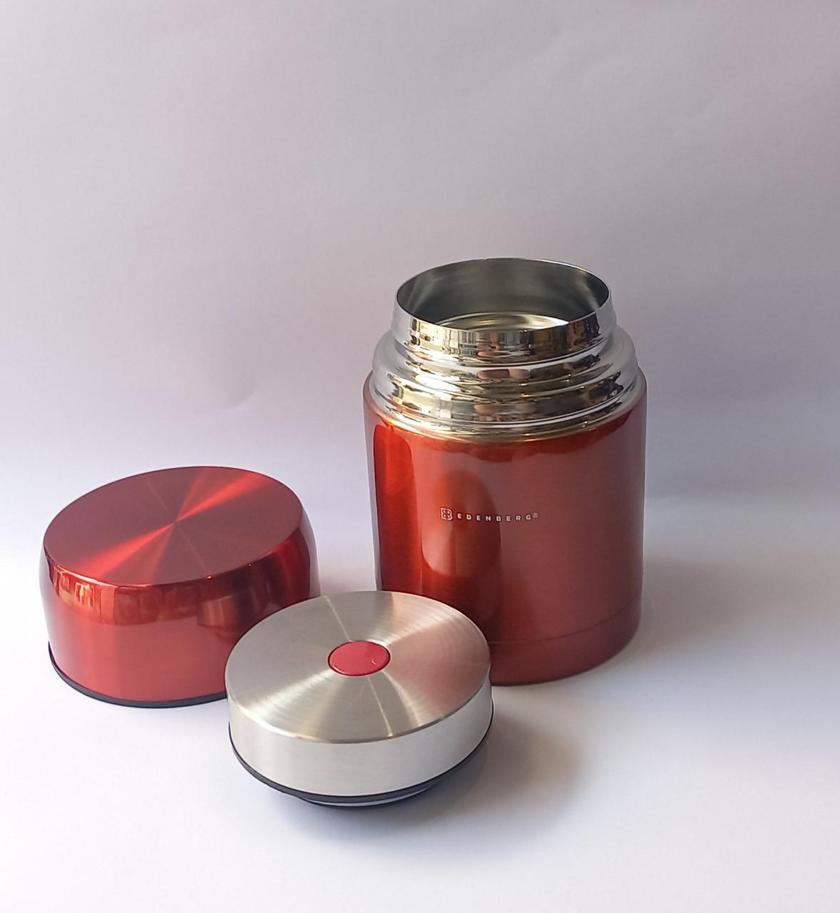 Термос пищевой Edenberg 0,8л Красный (EB-3509R) - фото 2 Термос пищевой Edenberg 0,8л Красный (EB-3509R) - фото 2