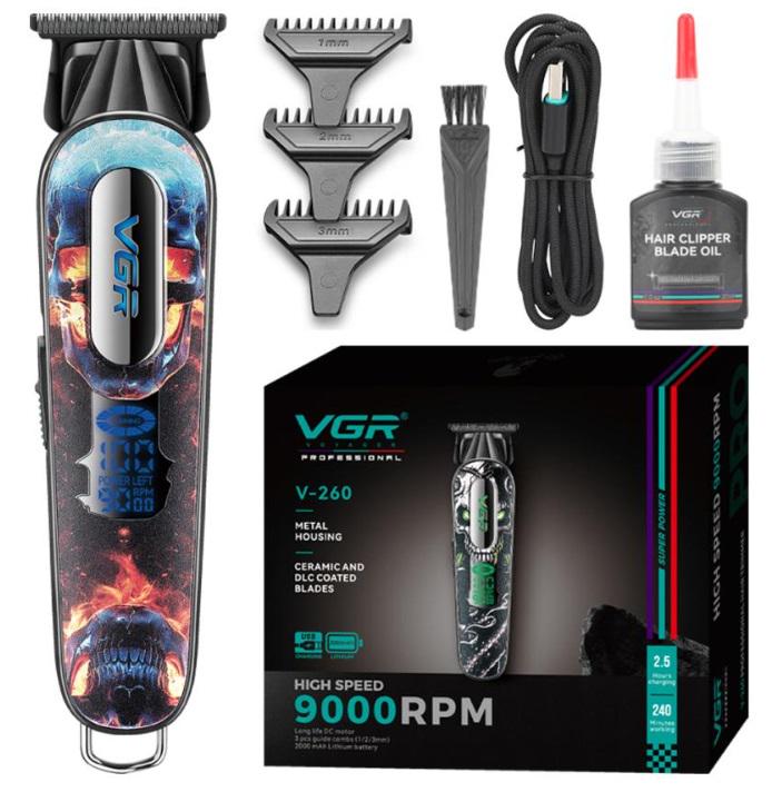 Тример VGR V-260 RED 3 насадки