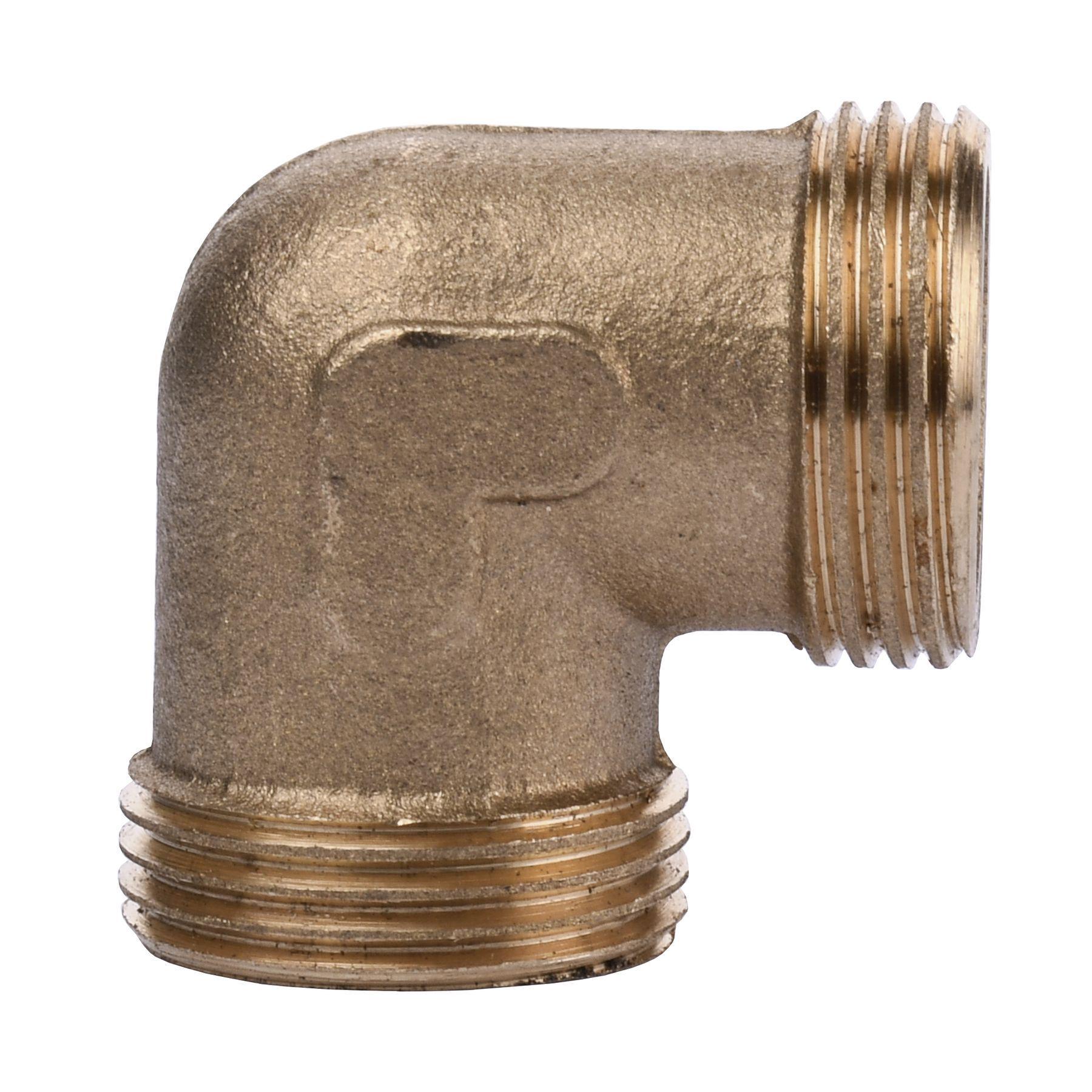 Уголок латунь 3/4″ наружная х 3/4″ наружная А0132А (000011723)