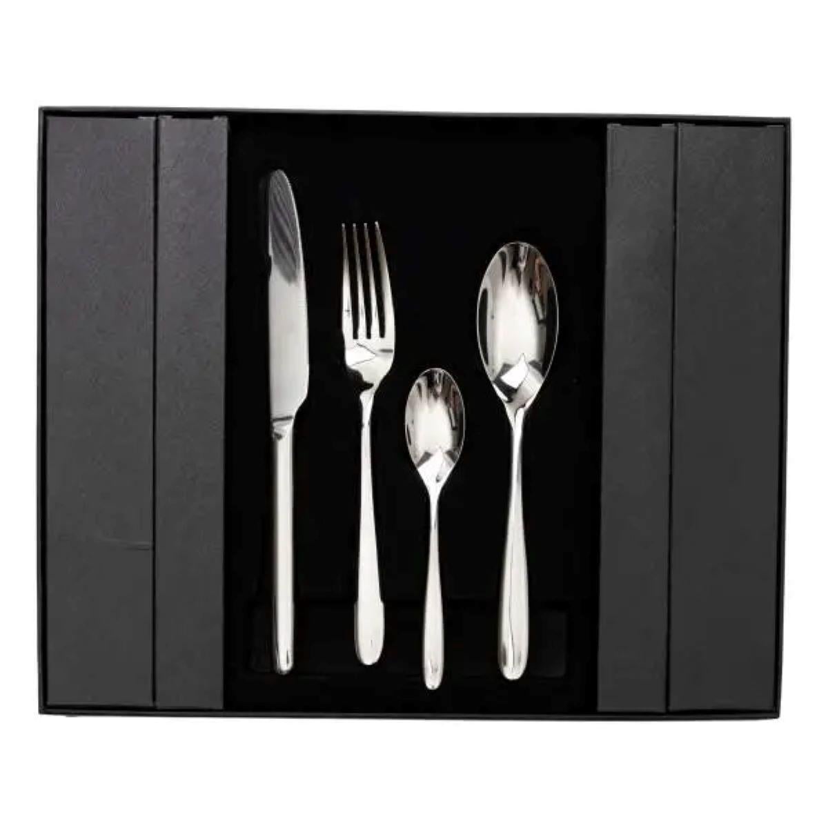 Набор столовых приборов на 6 персон 24 пр. Серебристый (HP-20-23)