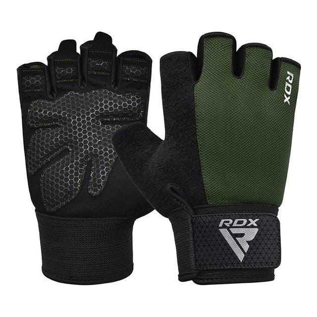 Рукавички для фітнесу RDX W1 Half Plus L Army Green (3070022263)