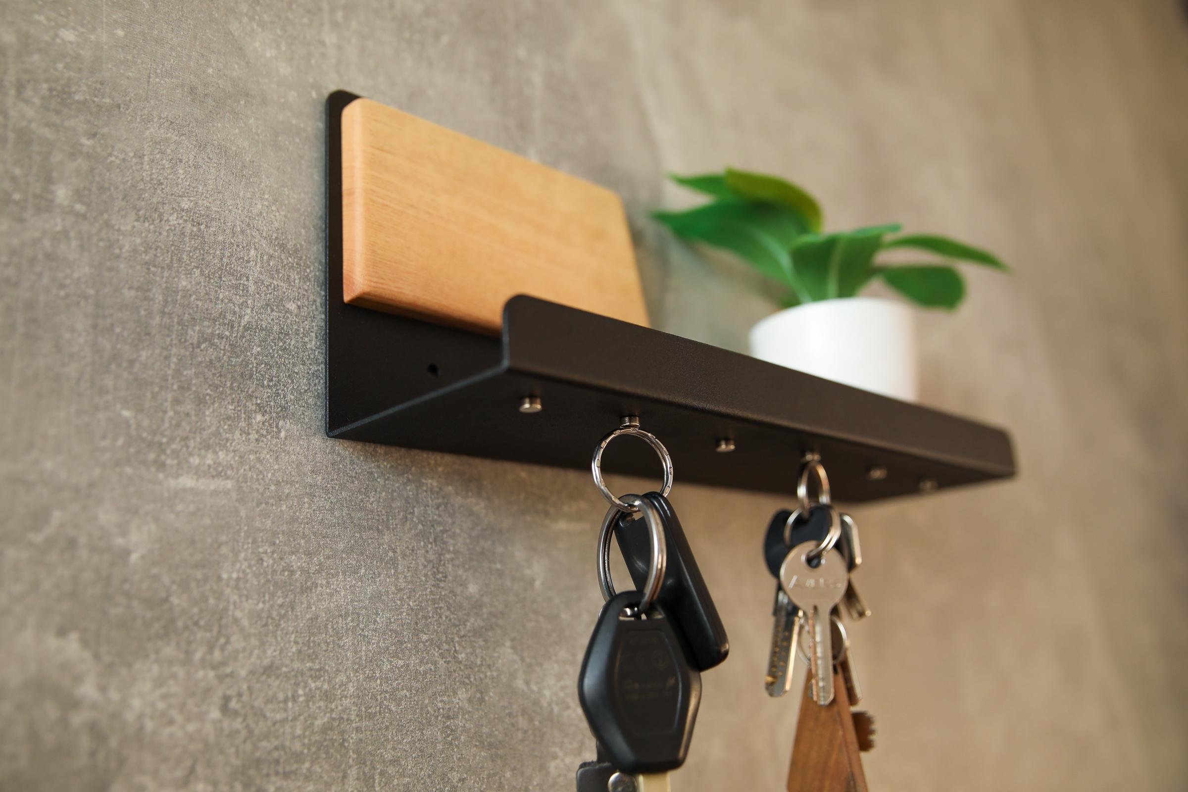 Ключниця металева з магнітами мінімалістична для ключів (ML-89.1)