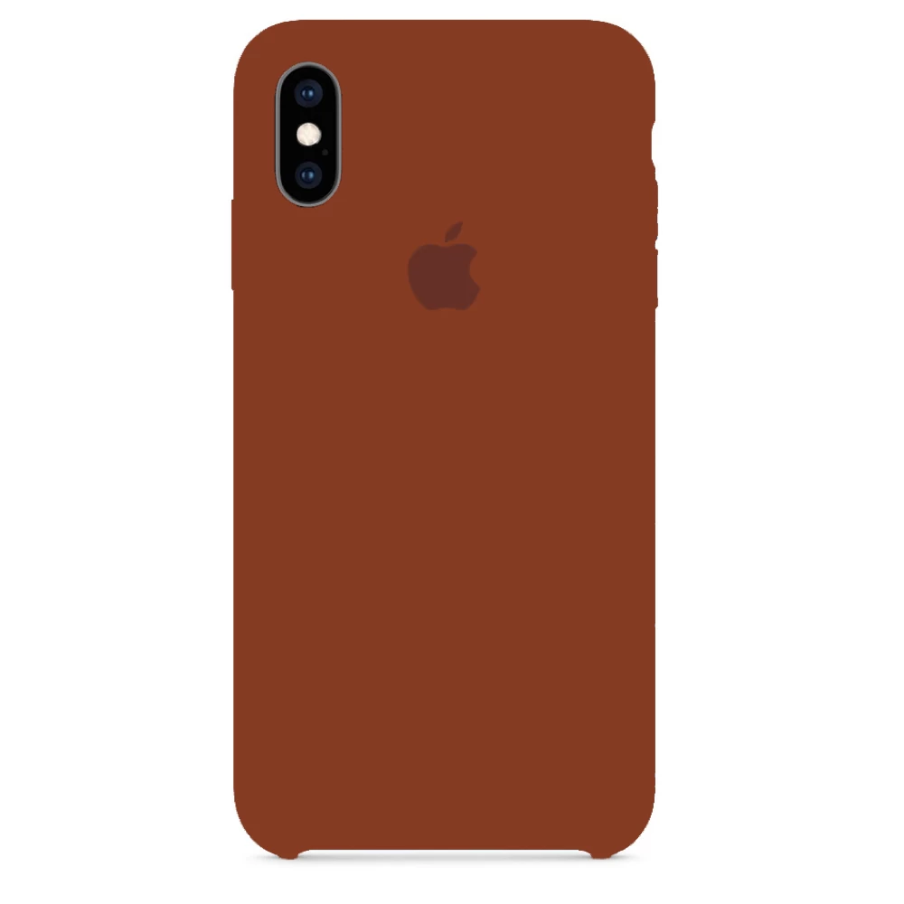 Силиконовый Чехол Накладка Silicone Case для iPhone Xs Max Brown