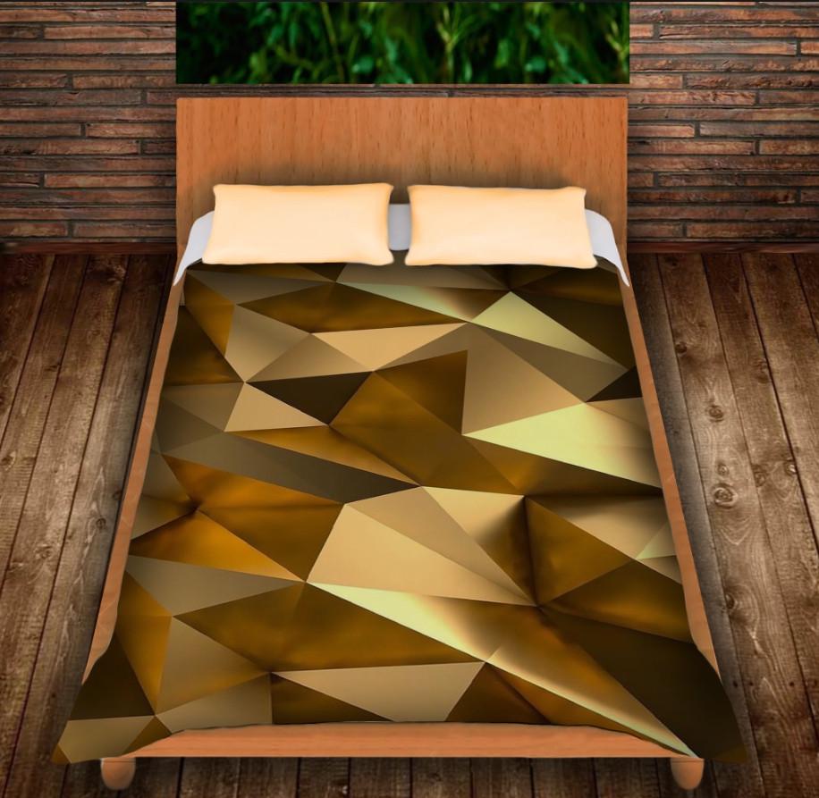 Плед с 3D принтом Золотой кубизм 150х200 см (epi_0186) Плед с 3D принтом Золотой кубизм 150х200 см (epi_0186)