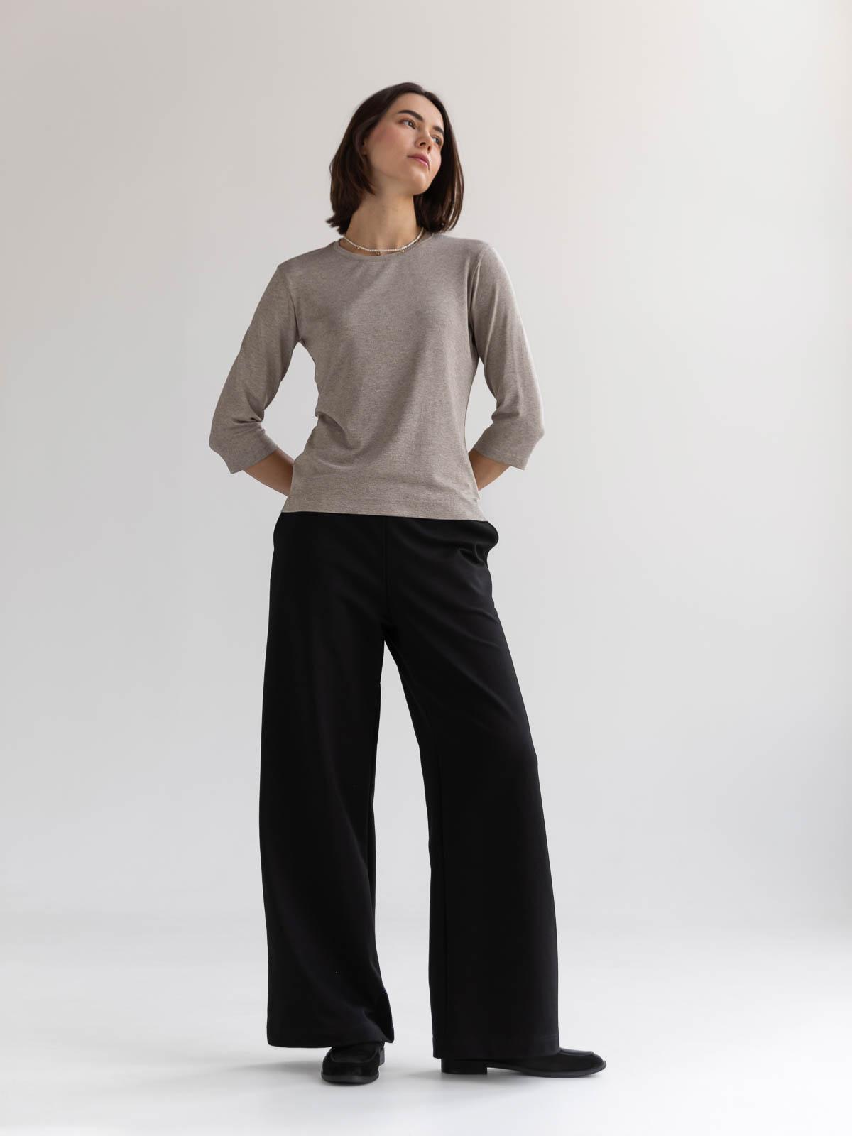 Джемпер меланж FROMUS рукав 3/4 S Бежевий (2640-43) - фото 4 Джемпер меланж FROMUS рукав 3/4 S Бежевий (2640-43) - фото 4