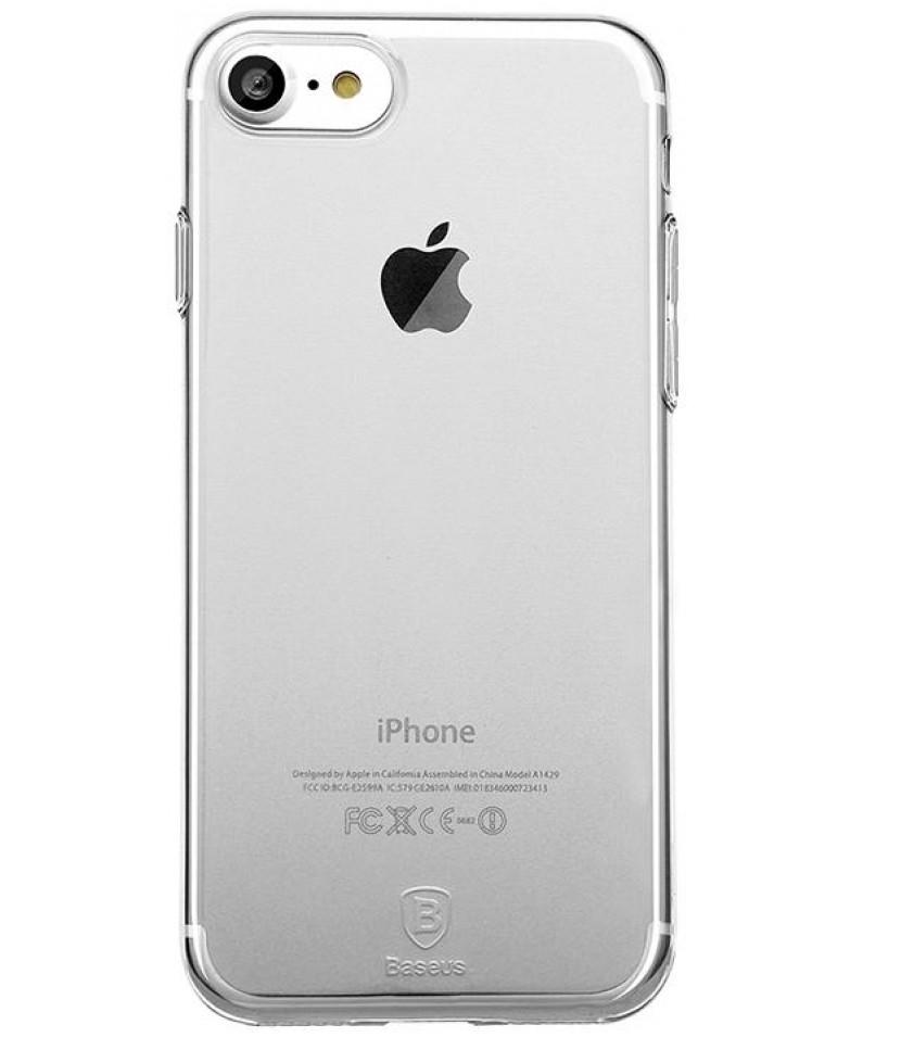 Прозрачный чехол-накладка Baseus Simple Series with-Pluggy Case for iPhone 7/8/SE 2020, Clear