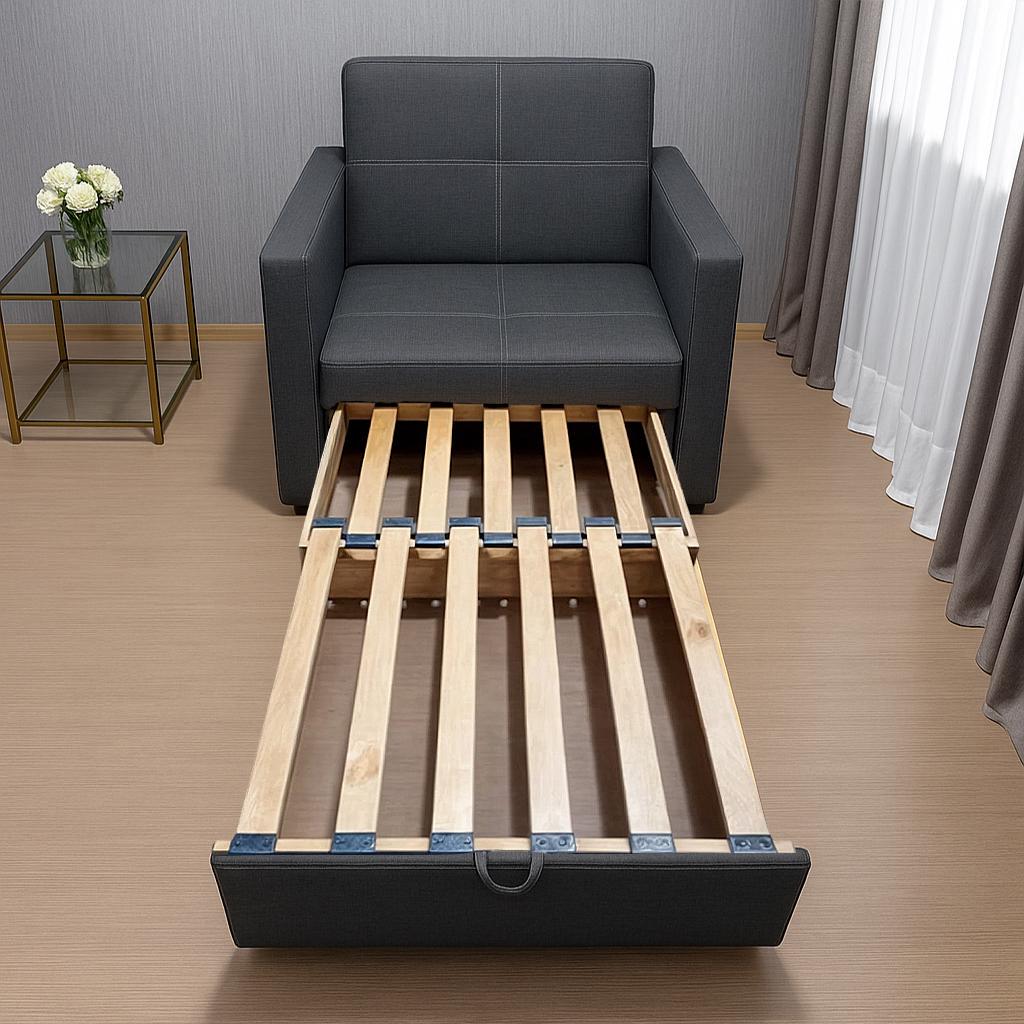 Диван-крісло м'який розкладний Tobi Sho Максіан рогожка Bahama 1140х850х830 мм 32/Темно-сірий - фото 4 Диван-крісло м'який розкладний Tobi Sho Максіан рогожка Bahama 1140х850х830 мм 32/Темно-сірий - фото 4