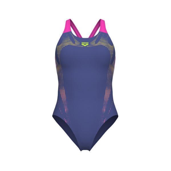 Купальник закрытый для женщин Arena SPIDER WEB SWIMSUIT V BACK Жен р. 42 Розовый (007988-890 42) - фото 1