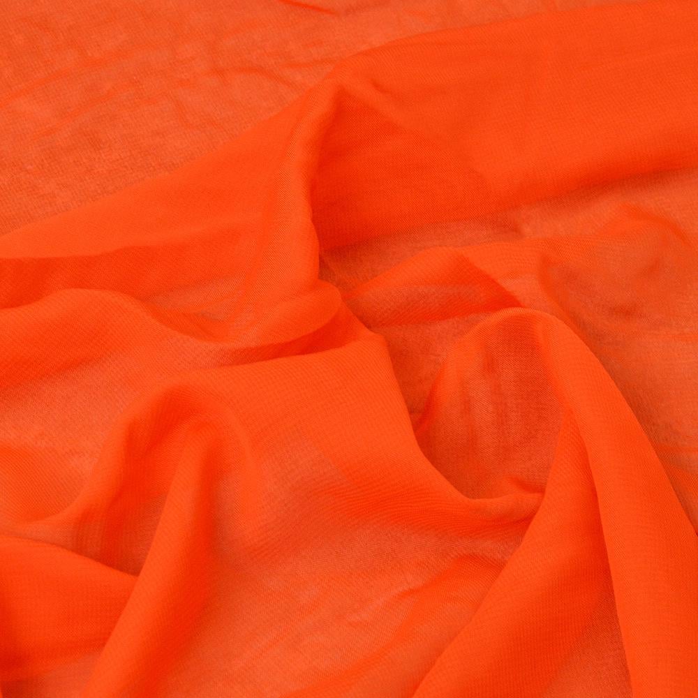 Ткань шифон Мульти Морковный (16318)