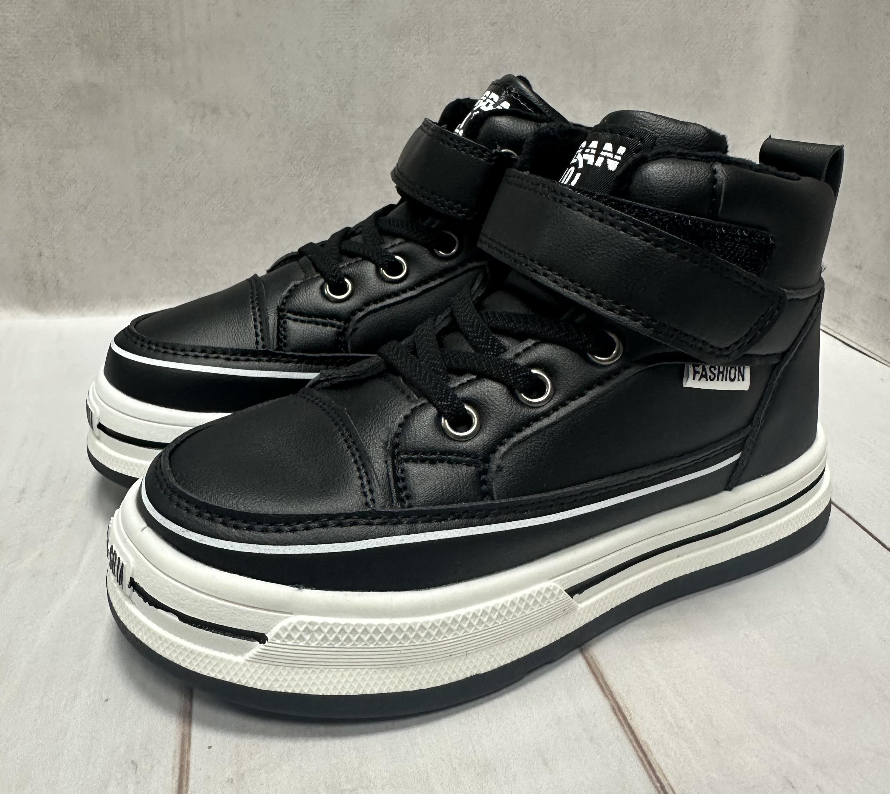 Ботинки детские демисезонные Bessky на флисе р. 34 21,2 см Черный - фото 3 Ботинки детские демисезонные Bessky на флисе р. 34 21,2 см Черный - фото 3