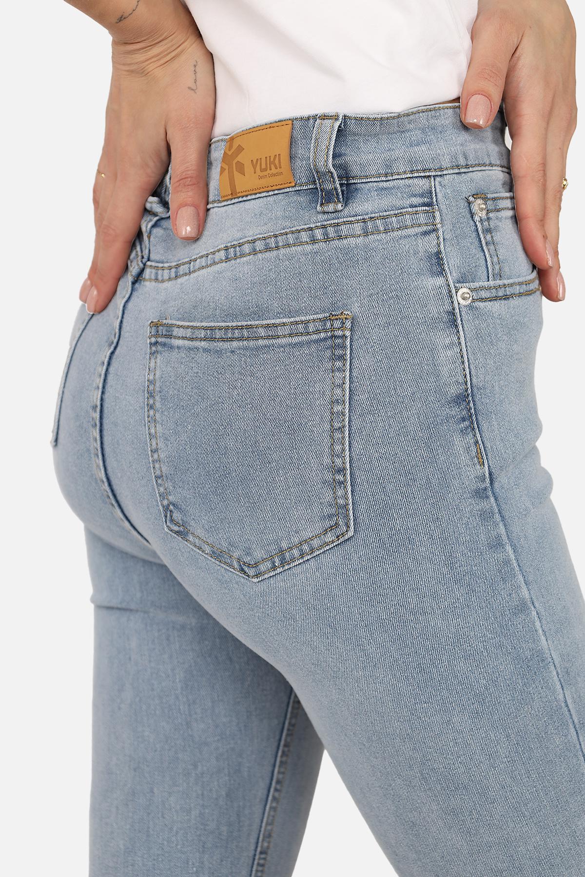 Джинсы женские Slim ЦБ-00266054 р. 42 Голубой (SKT001034900) - фото 4 Джинсы женские Slim ЦБ-00266054 р. 42 Голубой (SKT001034900) - фото 4