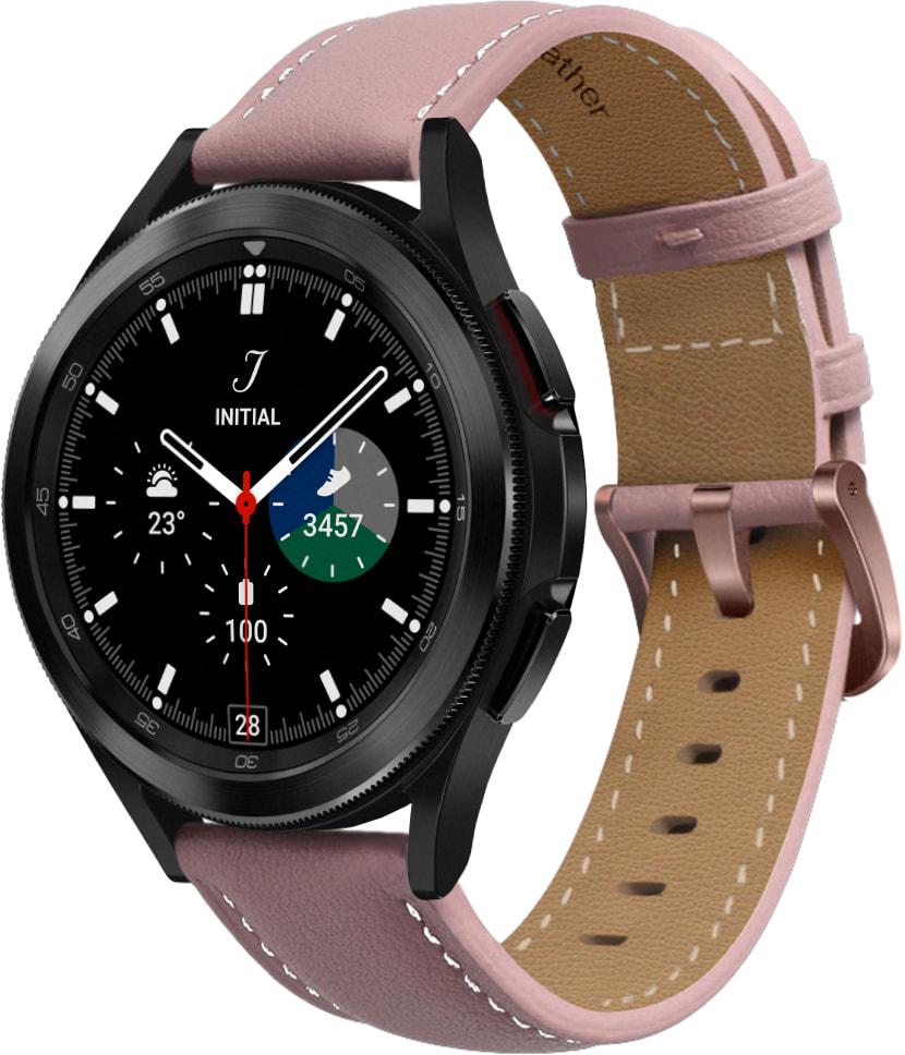 Ремешок кожаный Folsa для Galaxy Watch 4 Classic 46 мм Pink (31519-31)
