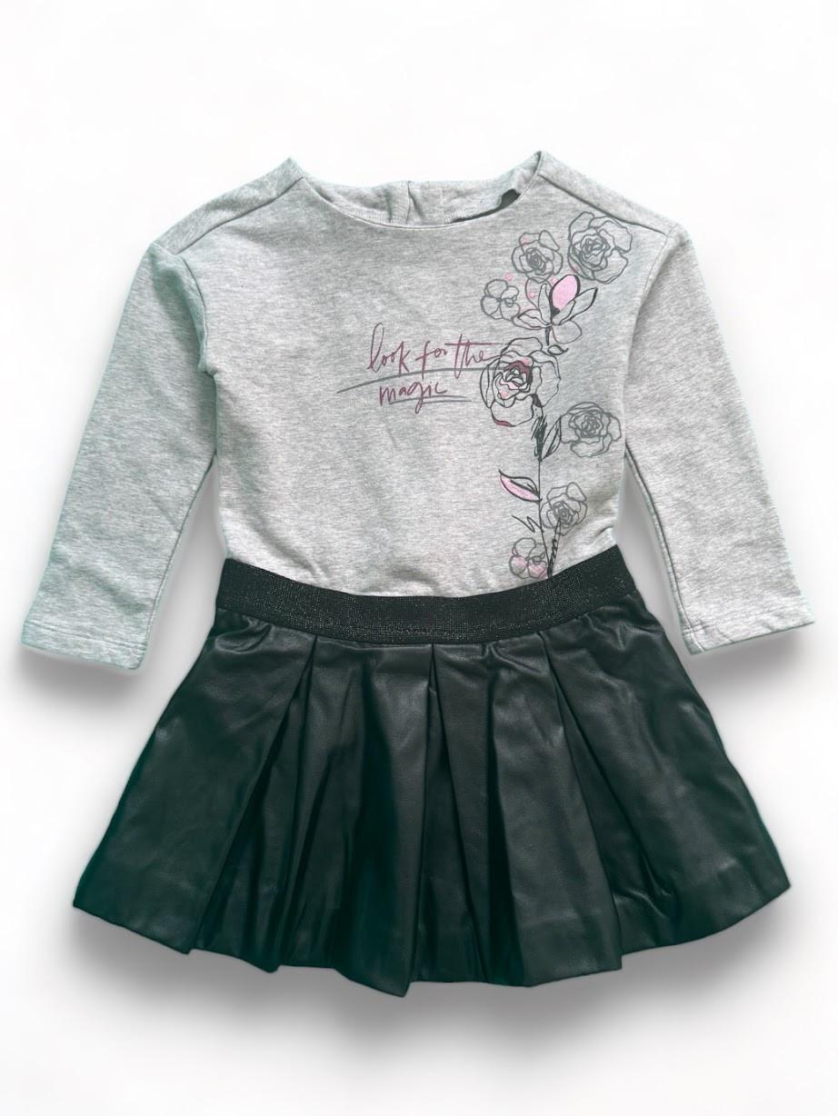 Платье детское Chicco плиссе на длинный рукав 18-24 мес. 92 см Разноцветный (2087346847)