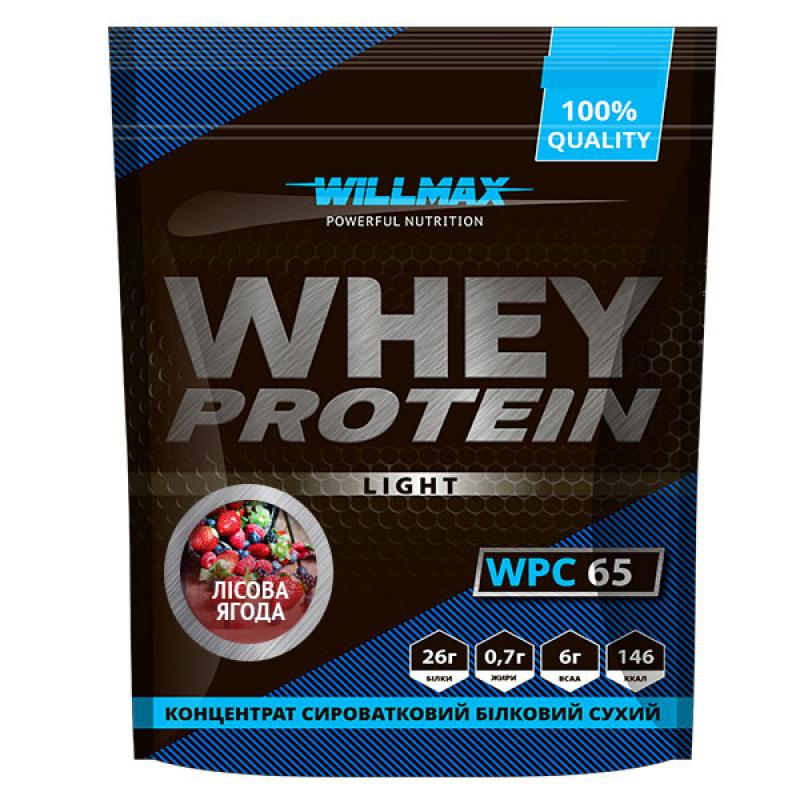 Протеин сывороточный Willmax Whey Protein Light 65% 1 кг Лесная ягода