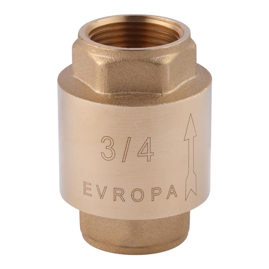 Обратный клапан для воды Karro Europa CV013766 пружинный 3/4" (233037)