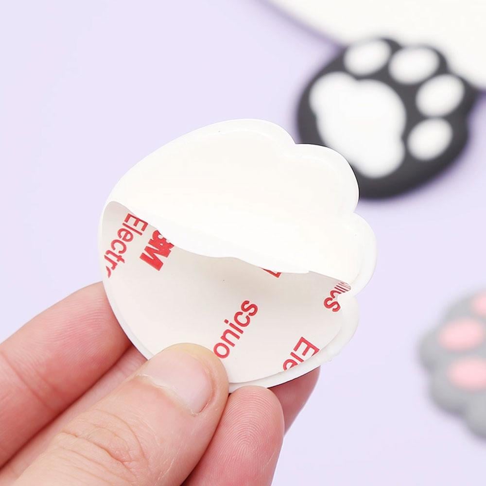 Стопор для дверей у формі котячої лапки самоклеючий 4,5x4,5 см Білий (NR0260_1) - фото 4 Стопор для дверей у формі котячої лапки самоклеючий 4,5x4,5 см Білий (NR0260_1) - фото 4