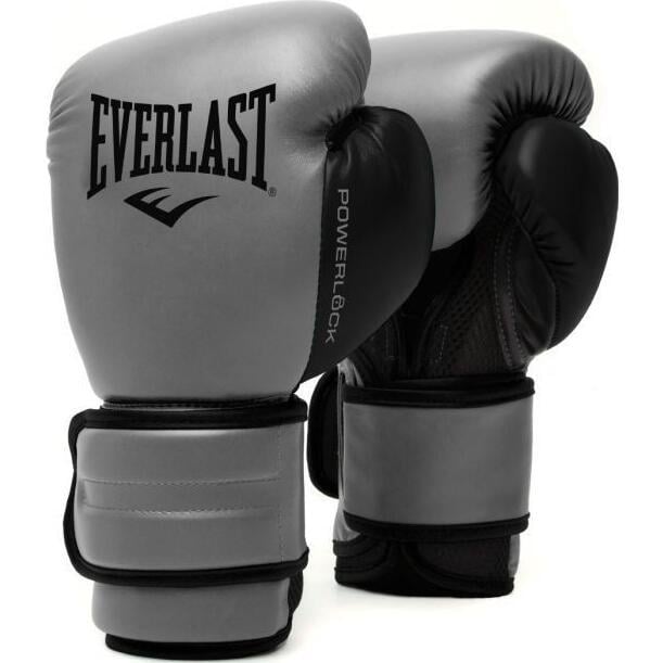 Перчатки боксерские Everlast POWERLOCK 2R TRAINING GLOVES 10 унций р. 10 Серый (P00002304)