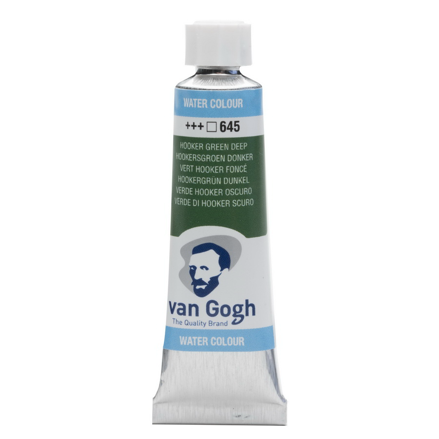 Краска акварельная Rosa Van Gogh 10 мл 3 шт. 645 Хукера зеленый темный (8712079418045 20016451)
