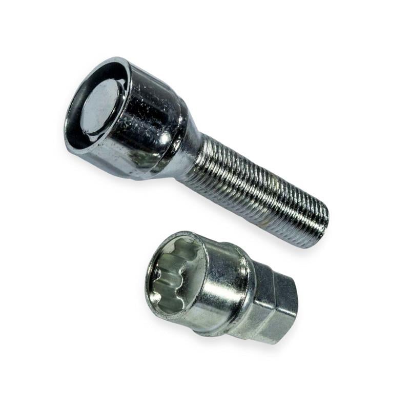 Болт колесный Walline 14х45 конус кольцо секретки 2 ключа 4 шт. хром (2684426208)