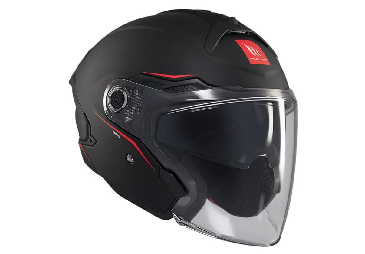 Мотошолом MT HELMETS Cosmo SV A1 M Matt Black (32263) - фото 3