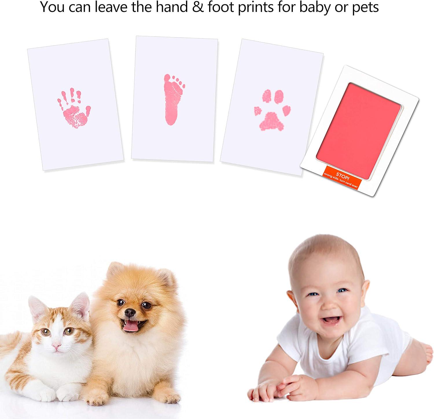 Набор для создания отпечатков детских ручек и ножек Розовый - фото 5 Набор для создания отпечатков детских ручек и ножек Розовый - фото 5