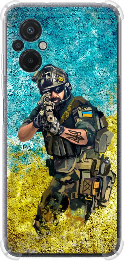 Чехол на Xiaomi Poco M5 Воин ЗСУ (5311sp-2767-42517)