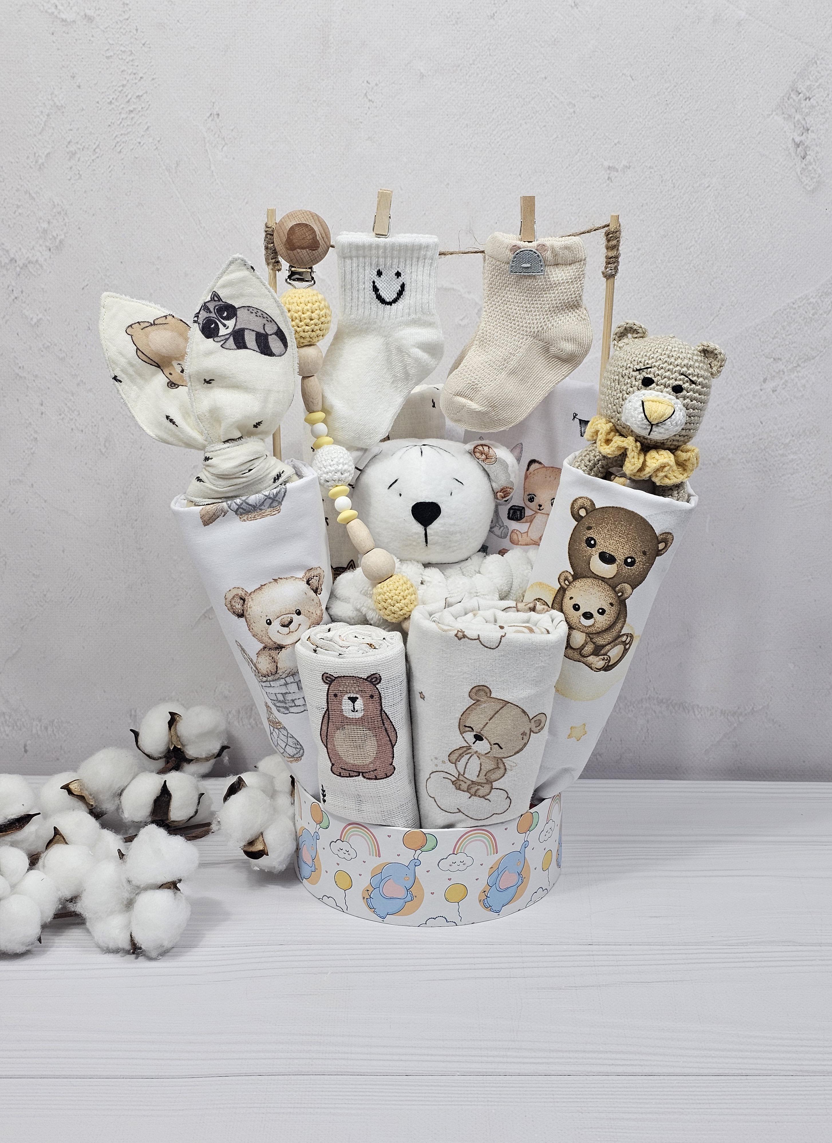 Букет для младенцев с непромокаючих пеленок Медвежата