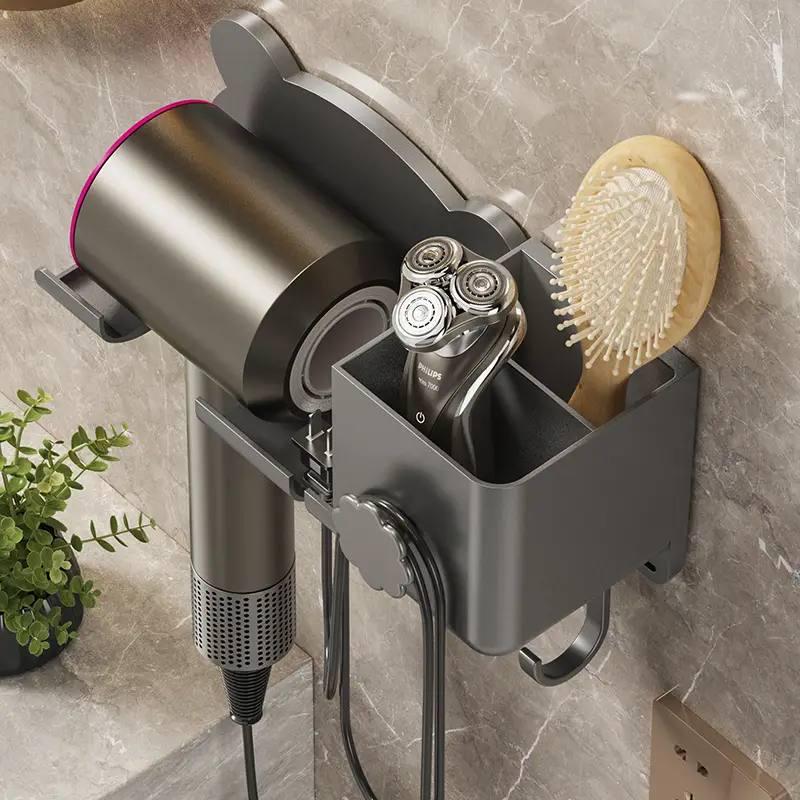 Настенный держатель-органайзер для фена в ванной комнате (8bfebd23) - фото 4 Настенный держатель-органайзер для фена в ванной комнате (8bfebd23) - фото 4