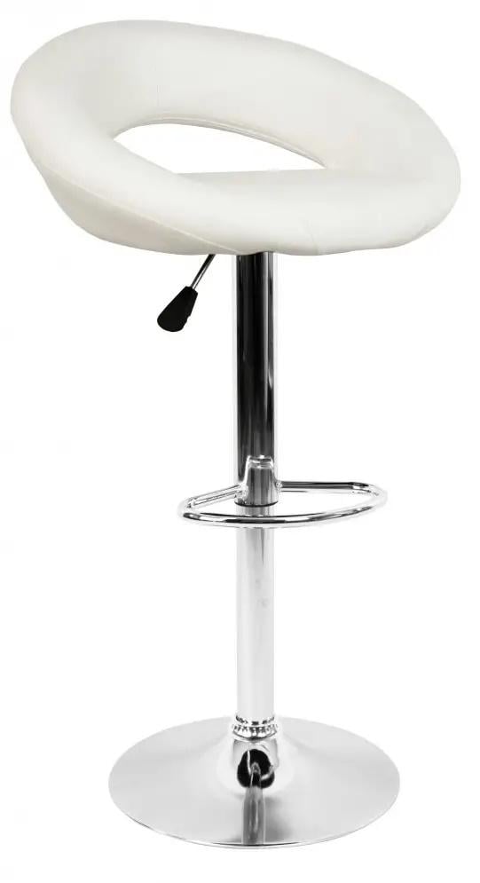Барный стул со спинкой Bonro B-070 Белый (42300037mili)