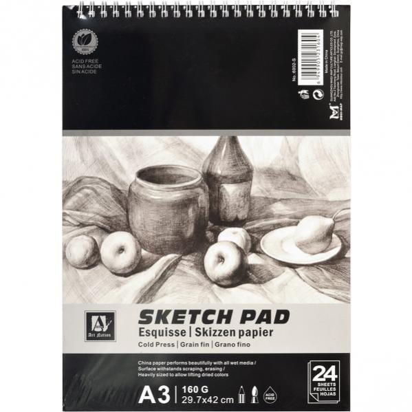Альбом ART RANGERs Sketch Pad 24 л 160г/м² А4 (6001-S) Альбом ART RANGERs Sketch Pad 24 л 160г/м² А4 (6001-S)
