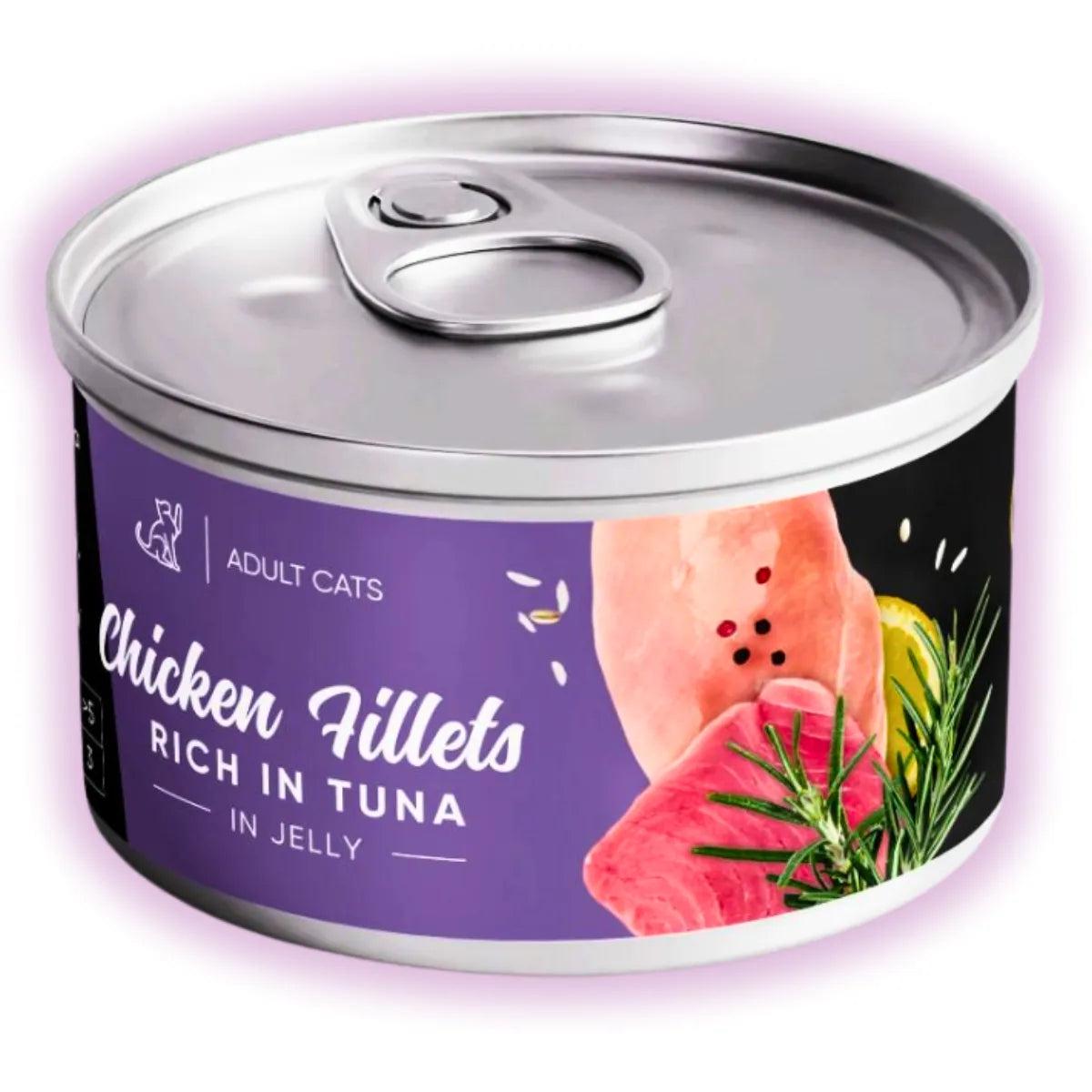 Корм влажный для кошек Savory филе курицы с тунцом в желе 70 г (20987) Корм влажный для кошек Savory филе курицы с тунцом в желе 70 г (20987)