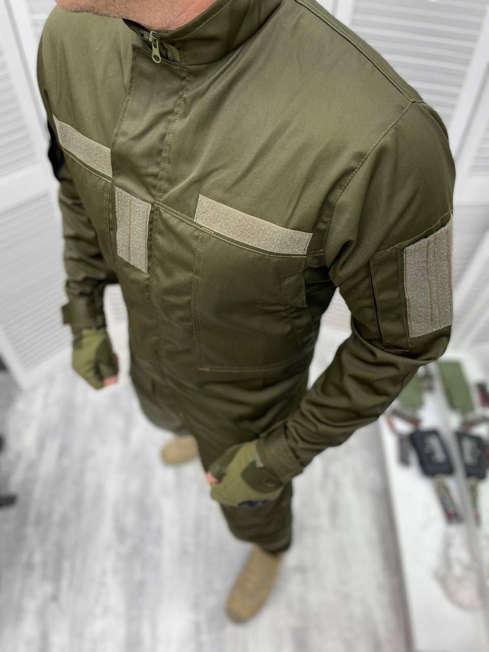 Костюм куртка + штани L Хакі - фото 2