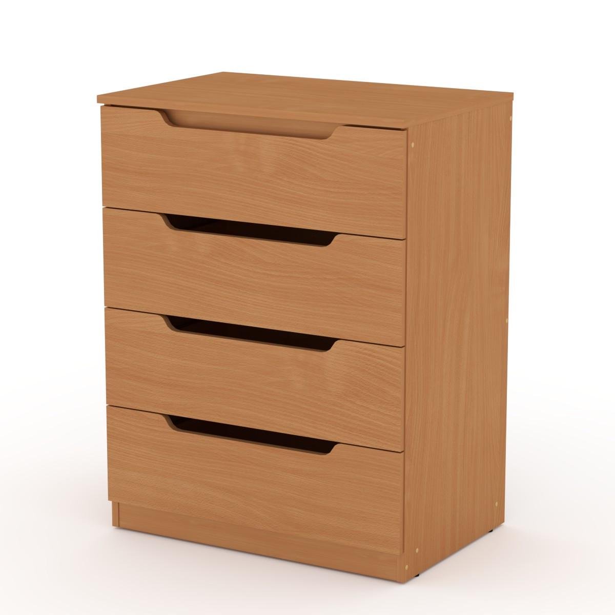 Трюмо для спальни с выдвижными ящиками и зеркалом Компанит 916х470х704 мм Бук (6192736)