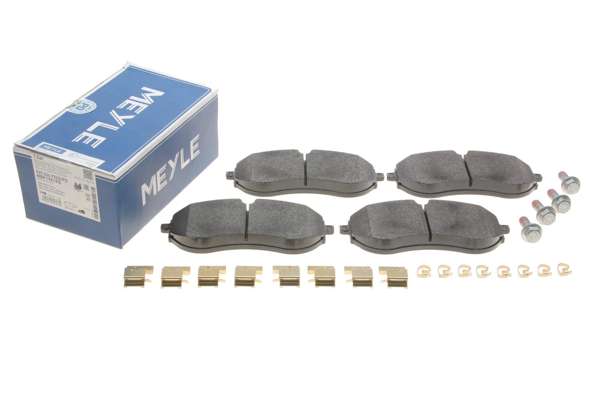 Колодки тормозные передние Meyle 025 224 9320/PD VW Crafter 2.0 TDI 16-