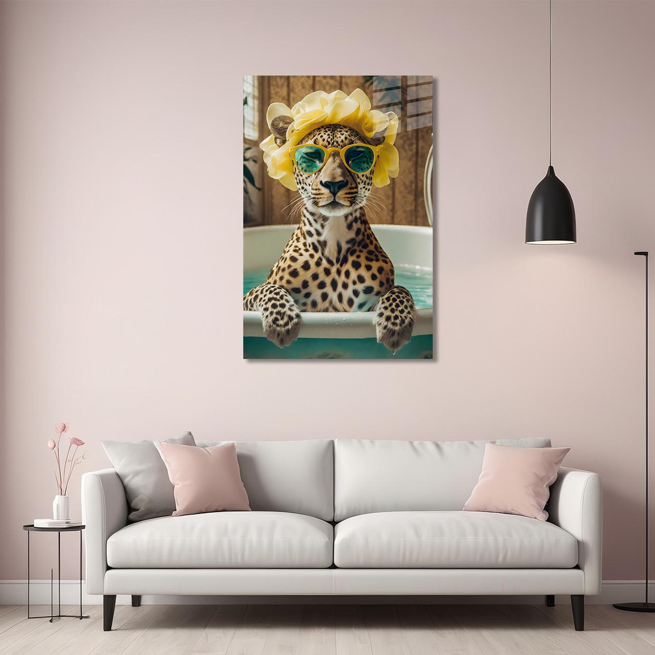Картина на стекле NovellaPrint Стильный леопард 50х75 см (452.2)